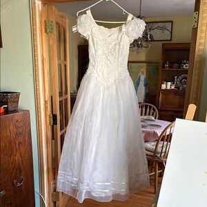 Jessica McClintock White Embellished vintage wedding dress